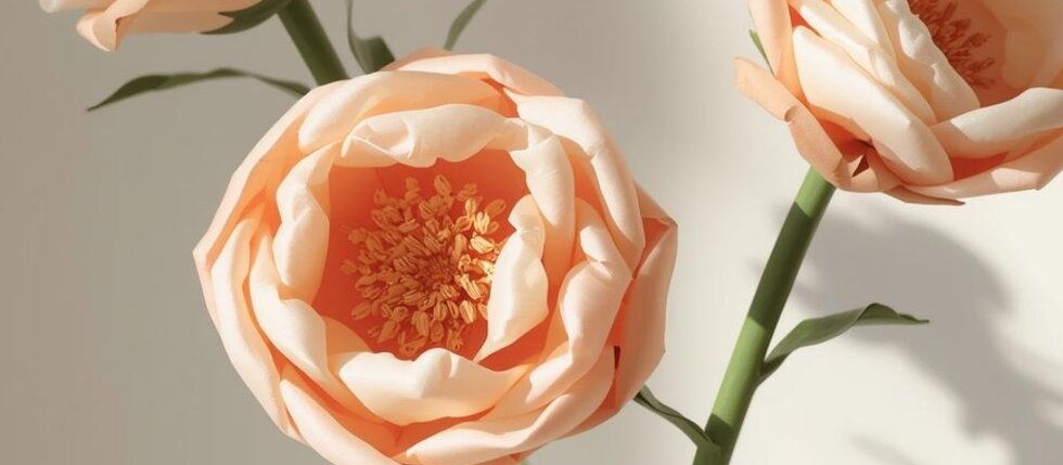 leták pro výzvu dobrovolnického centra s papírovou květinou